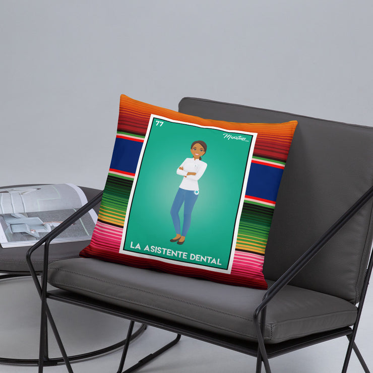 La Asistente Dental Stuffed Pillow