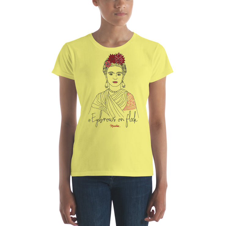 Frida Eyebrows #onfleeck Women's Premium Tee