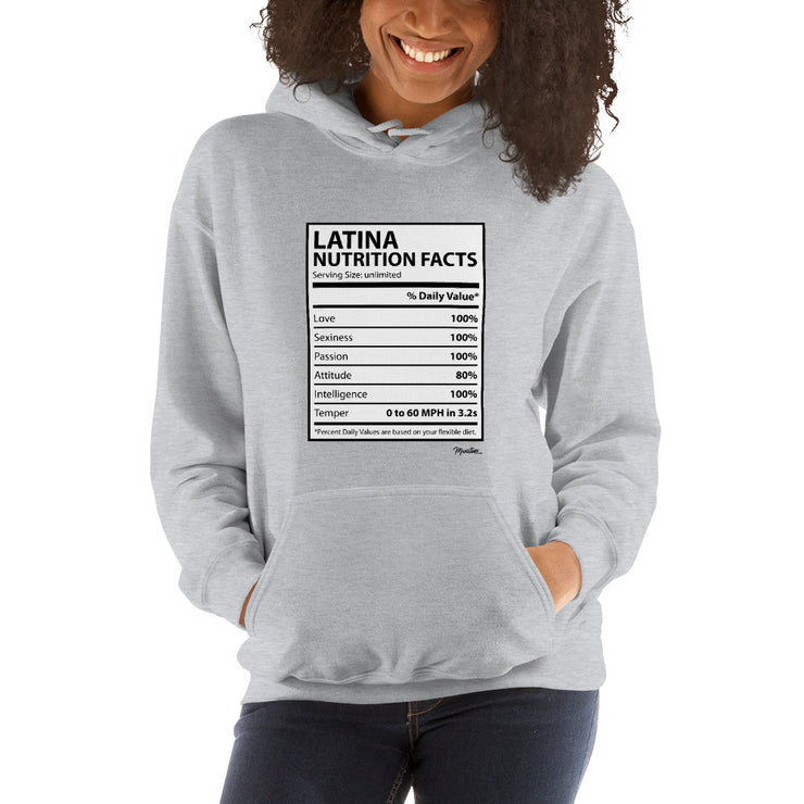 Latina Nutritional Facts Unisex Hoodie