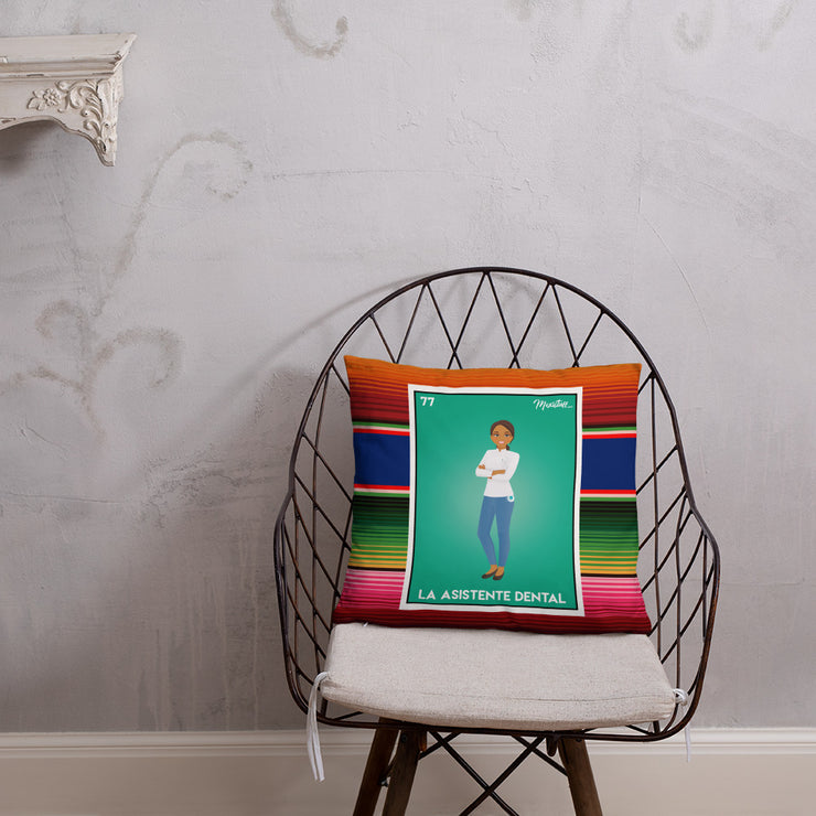 La Asistente Dental Stuffed Pillow