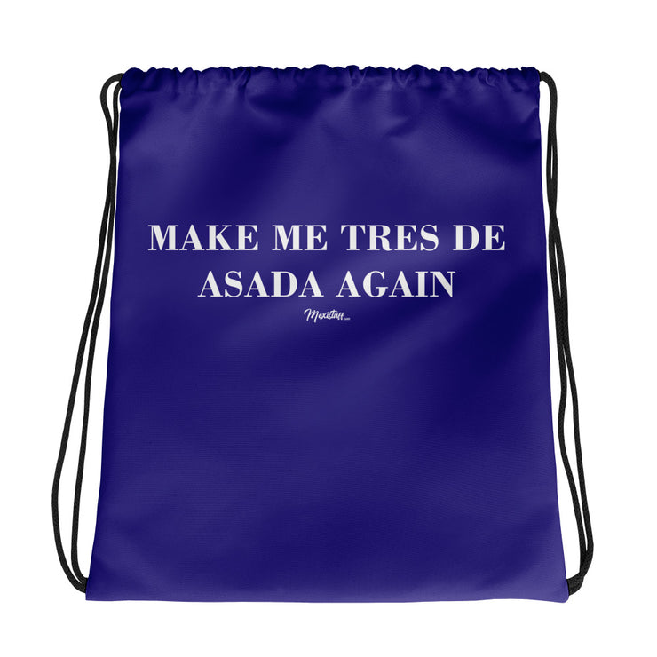Tres de Asada Again Drawstring bag