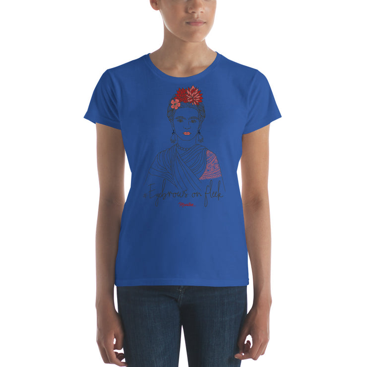 Frida Eyebrows #onfleeck Women's Premium Tee