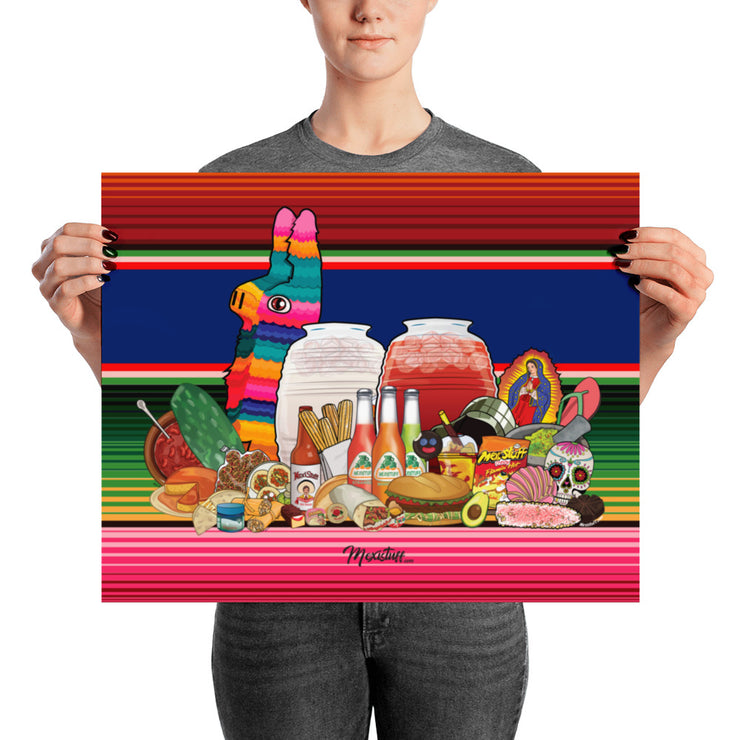Mexistuff Design With Virgen Poster