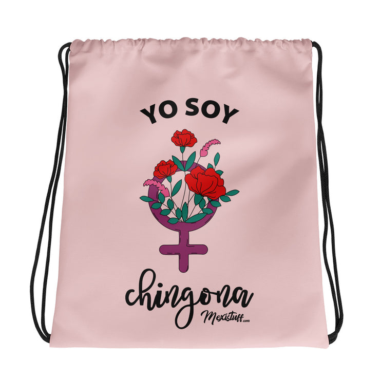 Yo Soy Chingona Drawstring bag