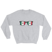Mexican Flag Sunglasses Unisex Sweatshirt