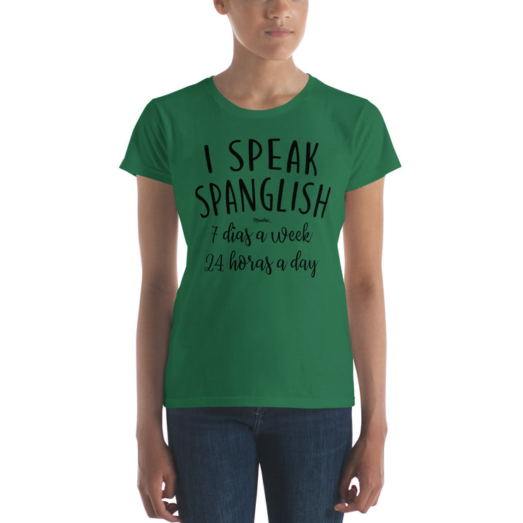 I Speak Spanglish Women's Premium Tee