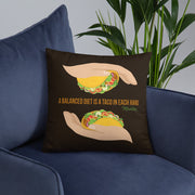 Balanced Taco Diet Stuffed Pillow