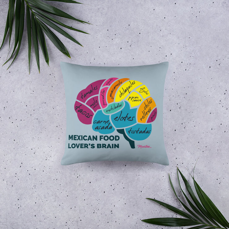 Mexican Food Lover's Brain Stuffed Pillow