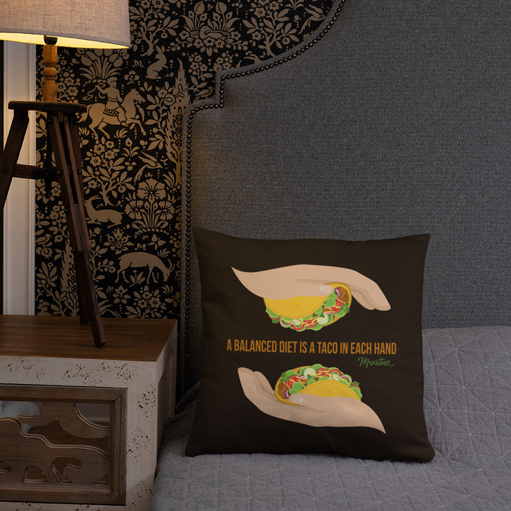 Balanced Taco Diet Stuffed Pillow