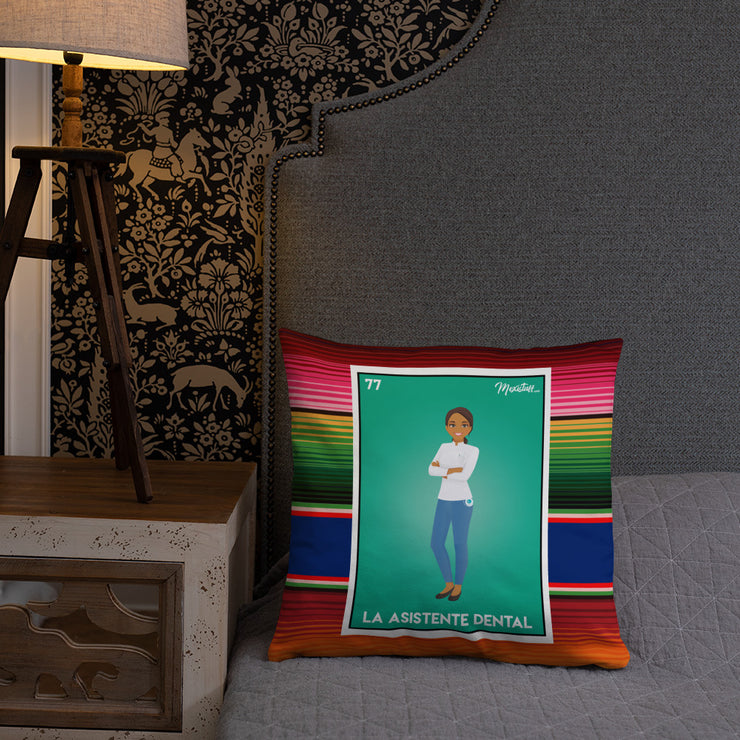 La Asistente Dental Stuffed Pillow