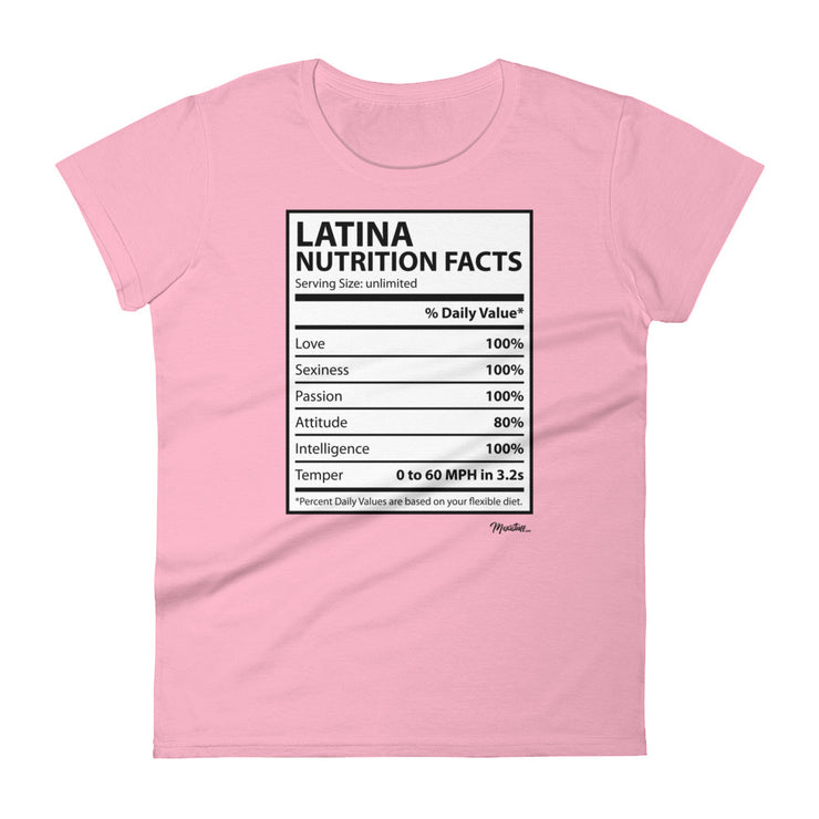 Latina Nutritional Facts Women's Premium Tee