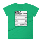Latina Nutritional Facts Women's Premium Tee