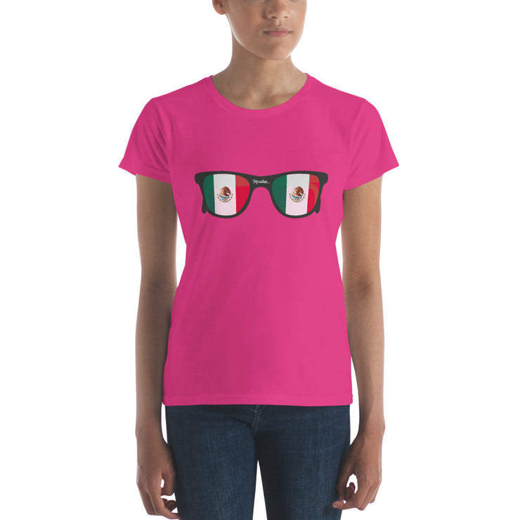 Mexican Flag Sunglasses Women's Premium Tee